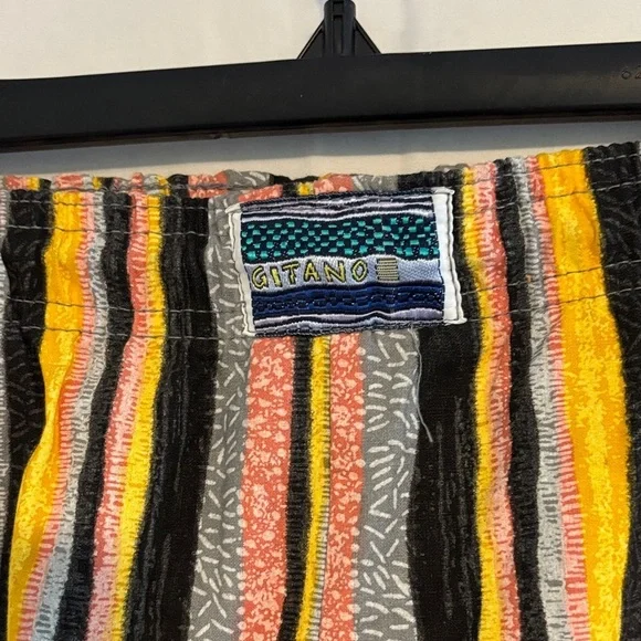 Vintage Gitano Striped Multicolor lounge Men's Pants - Picture 3 of 7